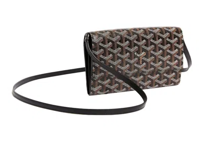 Pre-owned Goyard Varenne Continental Wallet In Black