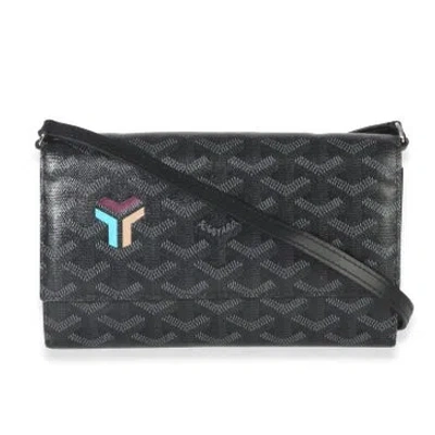Pre-owned Goyard Varenne Limited Continental Wallet In Black