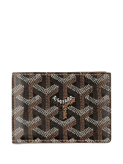 Pre-owned Goyard Victoire Ine Card Holder In Black