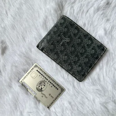 Pre-owned Goyard Victoire Wallet In Grey