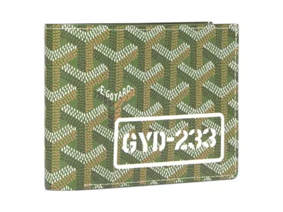 Pre-owned Goyard Victoire Wallet In Khaki