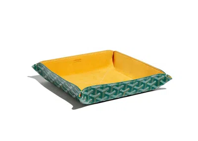 Pre-owned Goyard Vide Poche Fourretout In Green