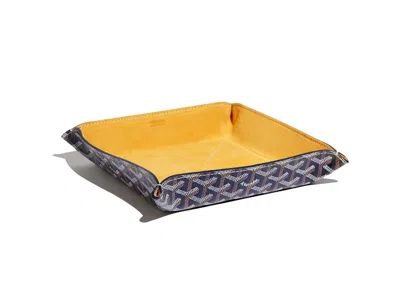 Pre-owned Goyard Vide Poche Fourretout In Navy Blue