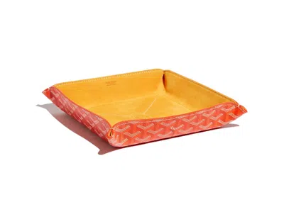 Pre-owned Goyard Vide Poche Fourretout In Orange