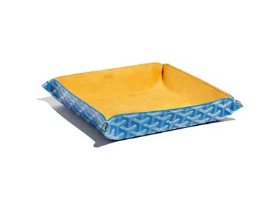 Pre-owned Goyard Vide Poche Fourretout In Sky Blue