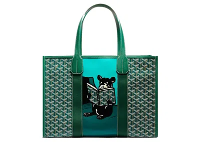 Pre-owned Goyard Villette Tote Bag Mm In Green