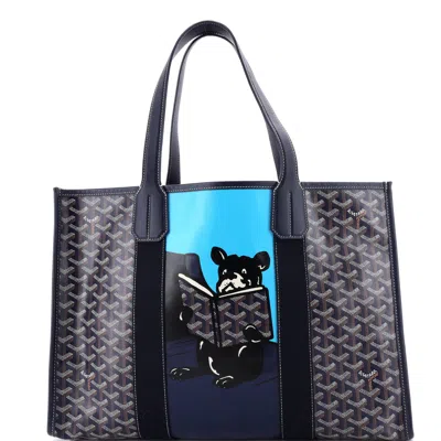 Goyard Villette Tote Printed Coated Canvas Mm In Blue