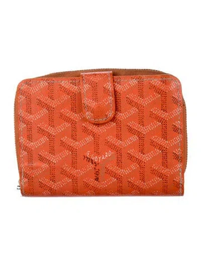 Pre-owned Goyard Vintage 2000 Wallet In Orange