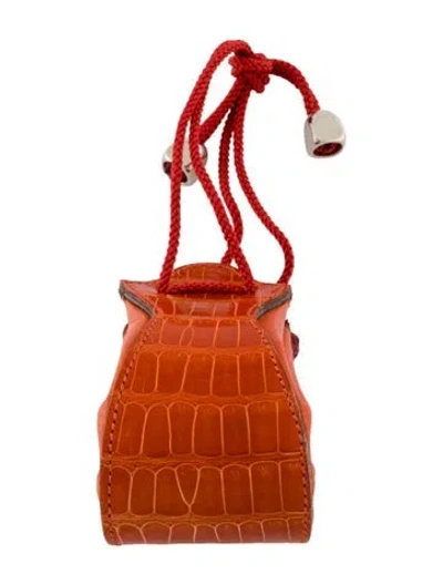 Pre-owned Goyard Vintage Coin Pouch Wallet In Orange