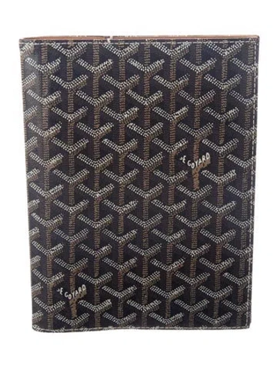 Pre-owned Goyard Vintage Ine Castiglione Document Cover In Black