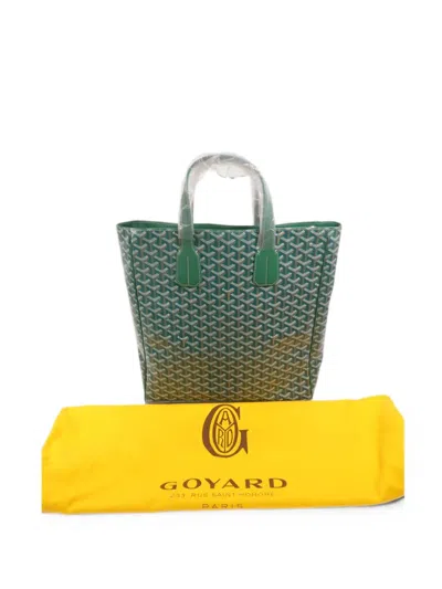 Pre-owned Goyard Voltaire Tote Bag In Green