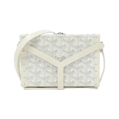 Pre-owned Goyard White Coated Canvas Shoulder Bag ()