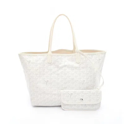 Pre-owned Goyard White Coated Canvas Tote Bag ()