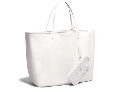 Pre-owned Goyard Women's  Anjou Tote Gm In White