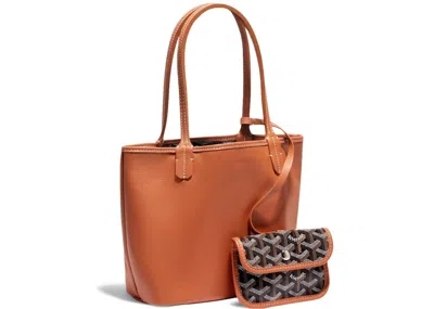 Pre-owned Goyard Women's  Anjou Tote Mini In Black/natural In Multi