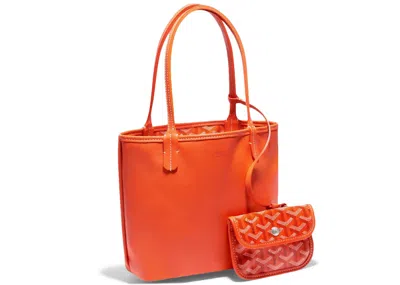 Pre-owned Goyard Women's  Anjou Tote Mini In Orange