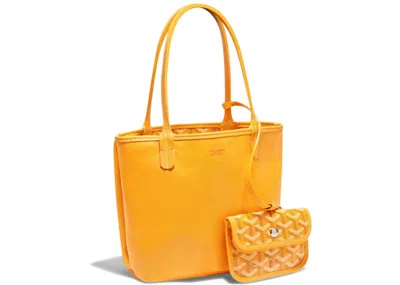Pre-owned Goyard Women's  Anjou Tote Mini In Yellow