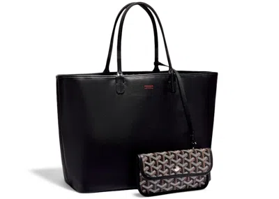 Pre-owned Goyard Women's  Anjou Tote Pm In Black