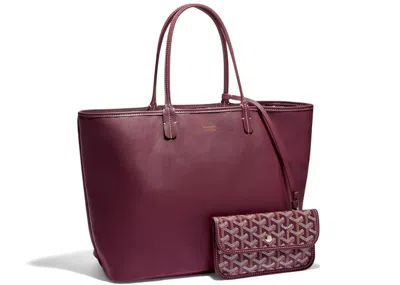Pre-owned Goyard Women's  Anjou Tote Pm In Bordeaux In Burgundy