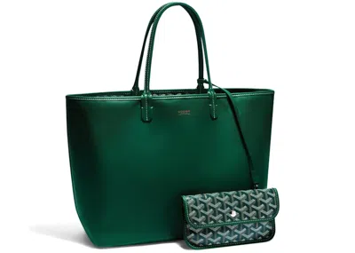 Pre-owned Goyard Women's  Anjou Tote Pm In Green