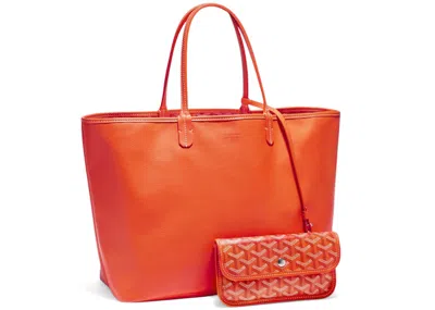 Pre-owned Goyard Women's  Anjou Tote Pm In Orange