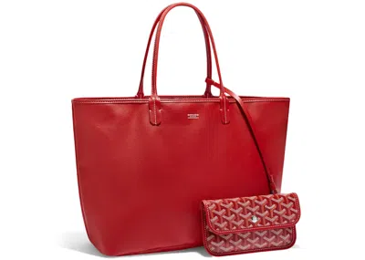 Pre-owned Goyard Women's  Anjou Tote Pm In Red