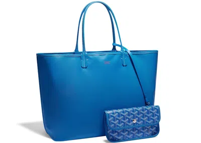 Pre-owned Goyard Women's  Anjou Tote Pm In Sky Blue