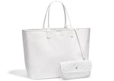 Pre-owned Goyard Women's  Anjou Tote Pm In White