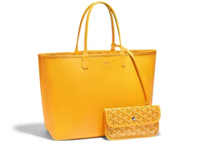 Pre-owned Goyard Women's  Anjou Tote Pm In Yellow