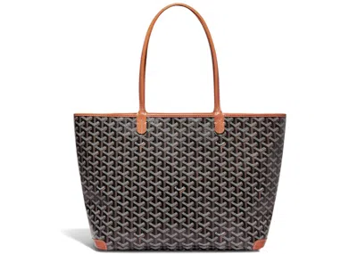 Pre-owned Goyard Women's  Artois Tote Mm In Black/natural In Multi