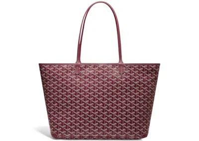 Pre-owned Goyard Women's  Artois Tote Mm In Bordeaux In Burgundy