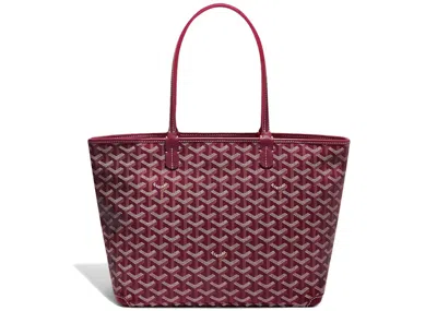 Pre-owned Goyard Women's  Artois Tote Pm In Bordeaux In Burgundy