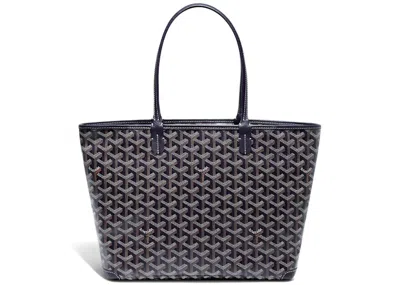 Pre-owned Goyard Women's  Artois Tote Pm In Navy Blue