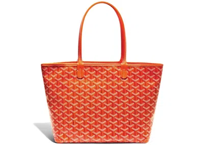 Pre-owned Goyard Women's  Artois Tote Pm In Orange