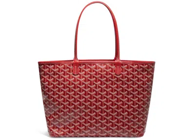 Pre-owned Goyard Women's  Artois Tote Pm In Red