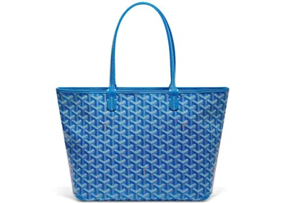 Pre-owned Goyard Women's  Artois Tote Pm In Sky Blue