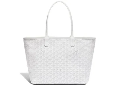 Pre-owned Goyard Women's  Artois Tote Pm In White