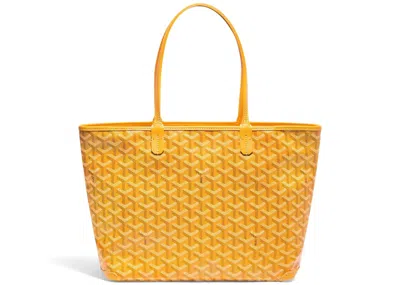 Pre-owned Goyard Women's  Artois Tote Pm In Yellow