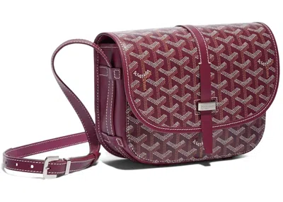Pre-owned Goyard Women's  Belvedere Pm In Bordeaux In Burgundy