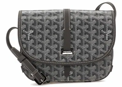 Pre-owned Goyard Women's  Belvedere Pm In Grey