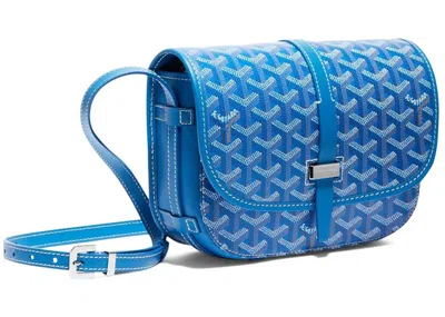 Pre-owned Goyard Women's  Belvedere Pm In Sky Blue