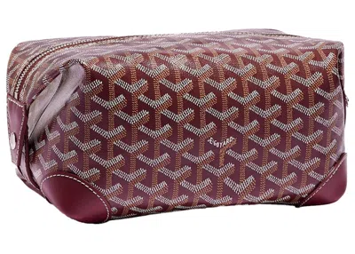 Pre-owned Goyard Women's  Boeing 25 Toilet Bag In Burgundy