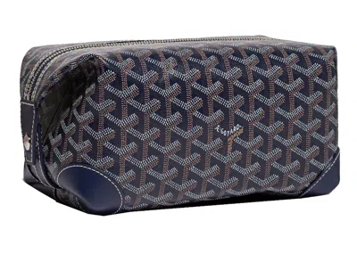 Pre-owned Goyard Women's  Boeing 25 Toilet Bag In Navy Blue