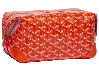 Pre-owned Goyard Women's  Boeing 25 Toilet Bag In Orange