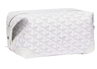 Pre-owned Goyard Women's  Boeing 25 Toilet Bag In White