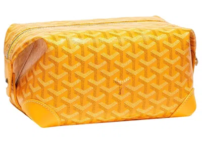 Pre-owned Goyard Women's  Boeing 25 Toilet Bag In Yellow