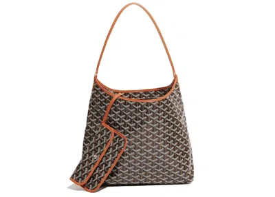 Pre-owned Goyard Women's  Boheme Hobo Bag In Black/tan