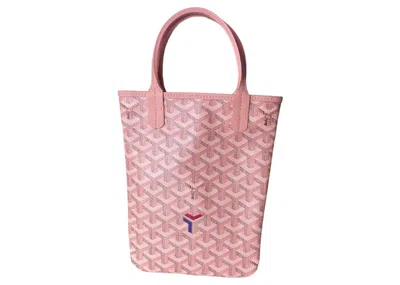 Pre-owned Goyard Women's  Claire Voie Poitier Mini Vertical Bag In Pink