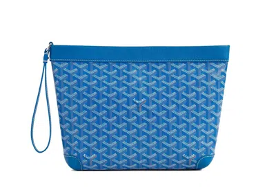 Pre-owned Goyard Women's  Conti Pouch In Blue