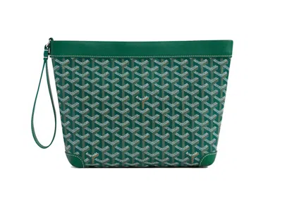 Pre-owned Goyard Women's  Conti Pouch In Green